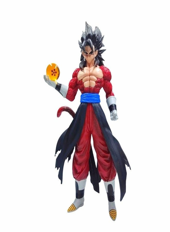 Trunkin SSJ4 Anime Action Figure with Dragon Ball - 32 cm Multicolour PVC Collectible Model Toy Inspired by DBZ Series - Image 1